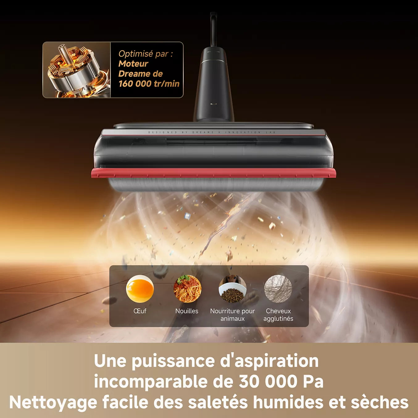 balai aspirateur laveur drame t16 proheat - R