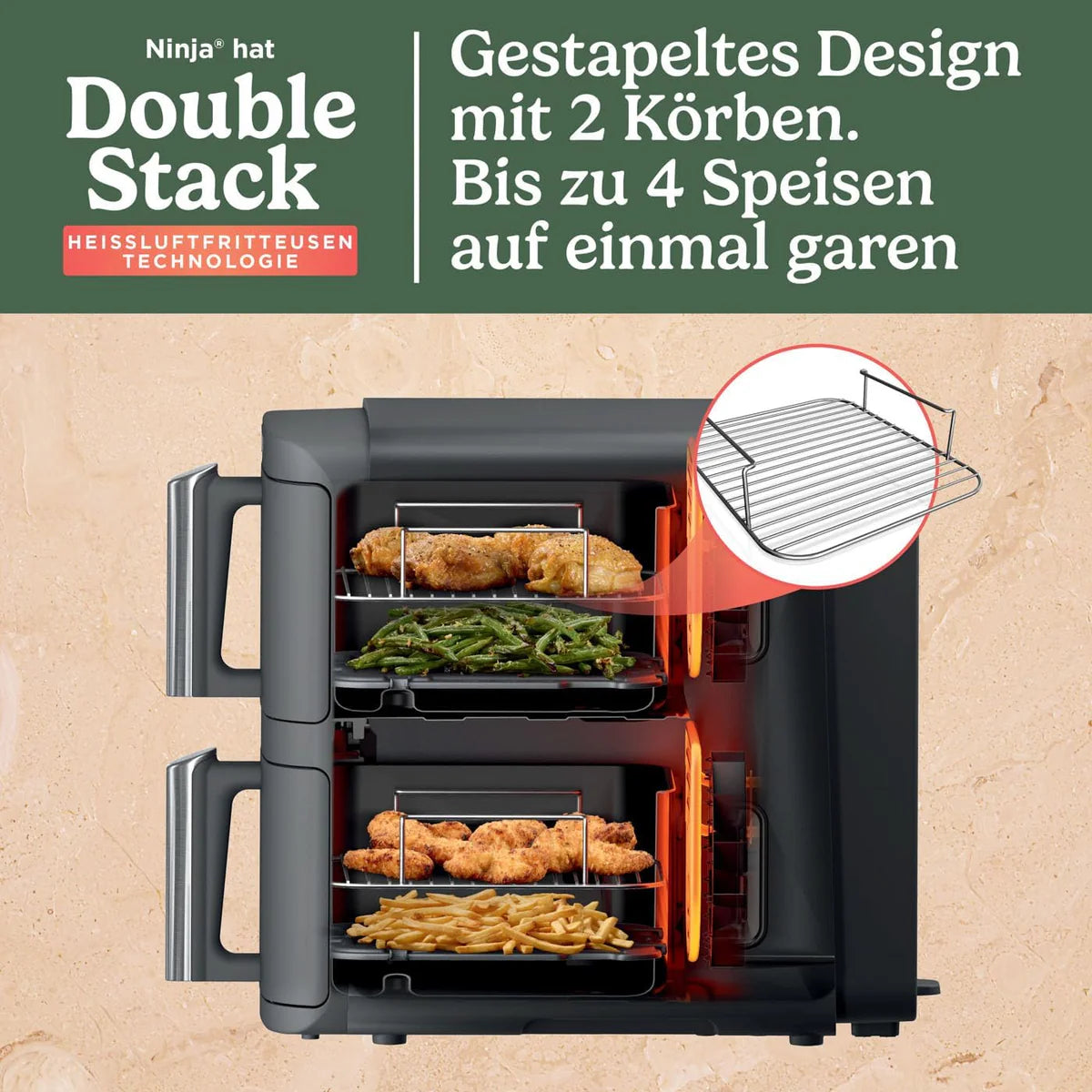 Air Fryer Ninja Double Stack 9,5L