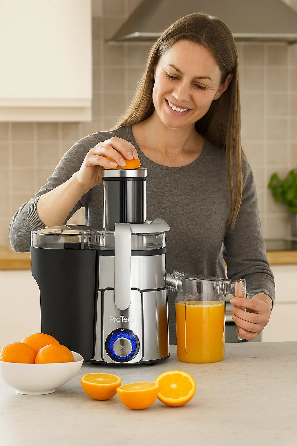 Centrifugeuse Protefal Fresh Juice JE-30 – 800W, Ouverture 85 mm, Inox